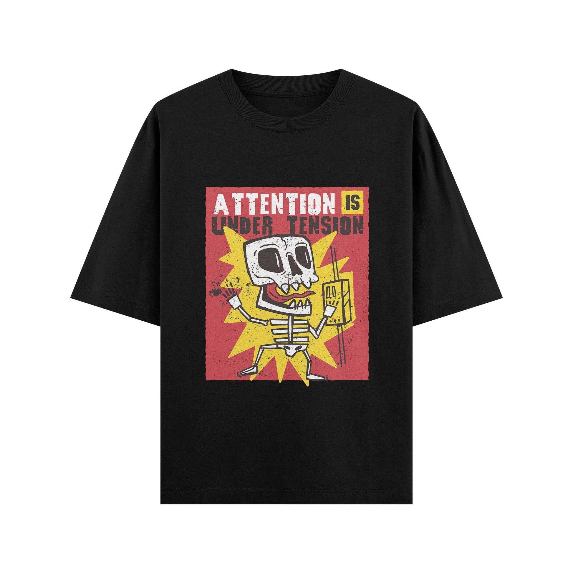 Attention Oversize T - shirt - ThreadGods