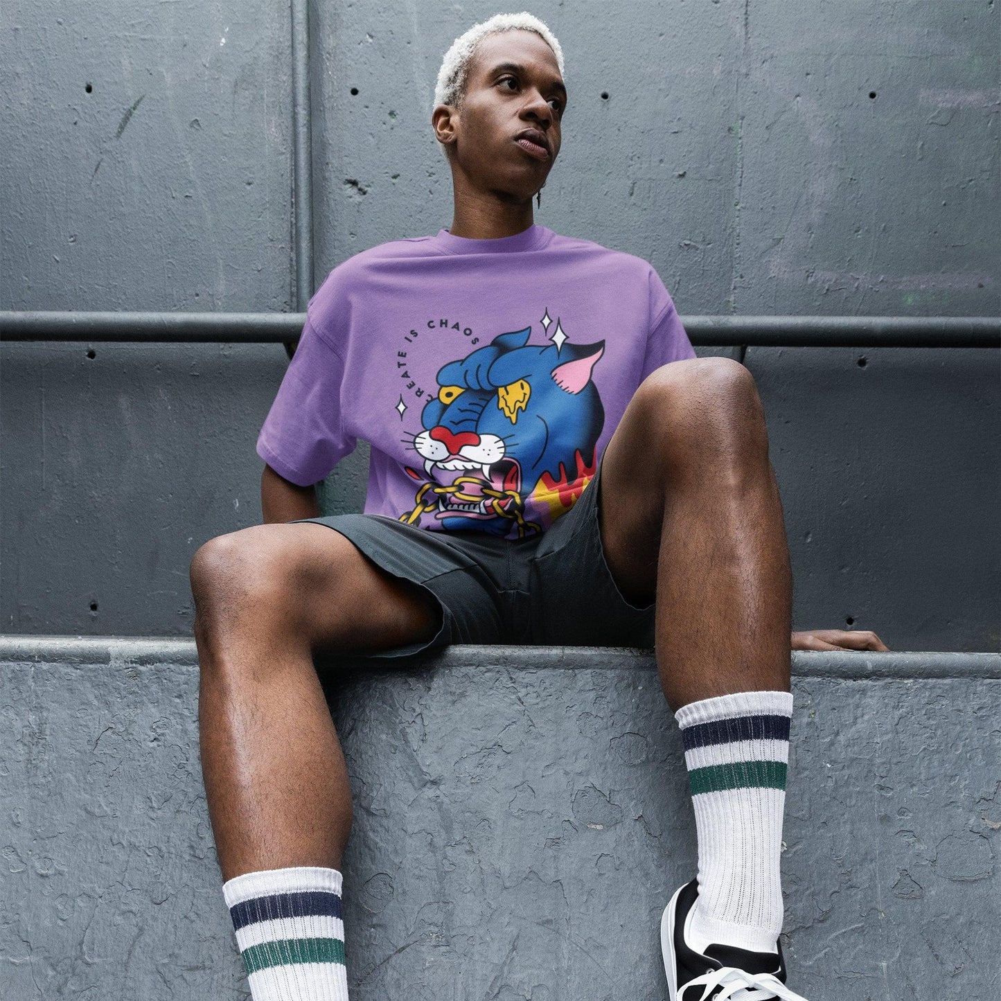 Chaos Oversize T - shirt - ThreadGods