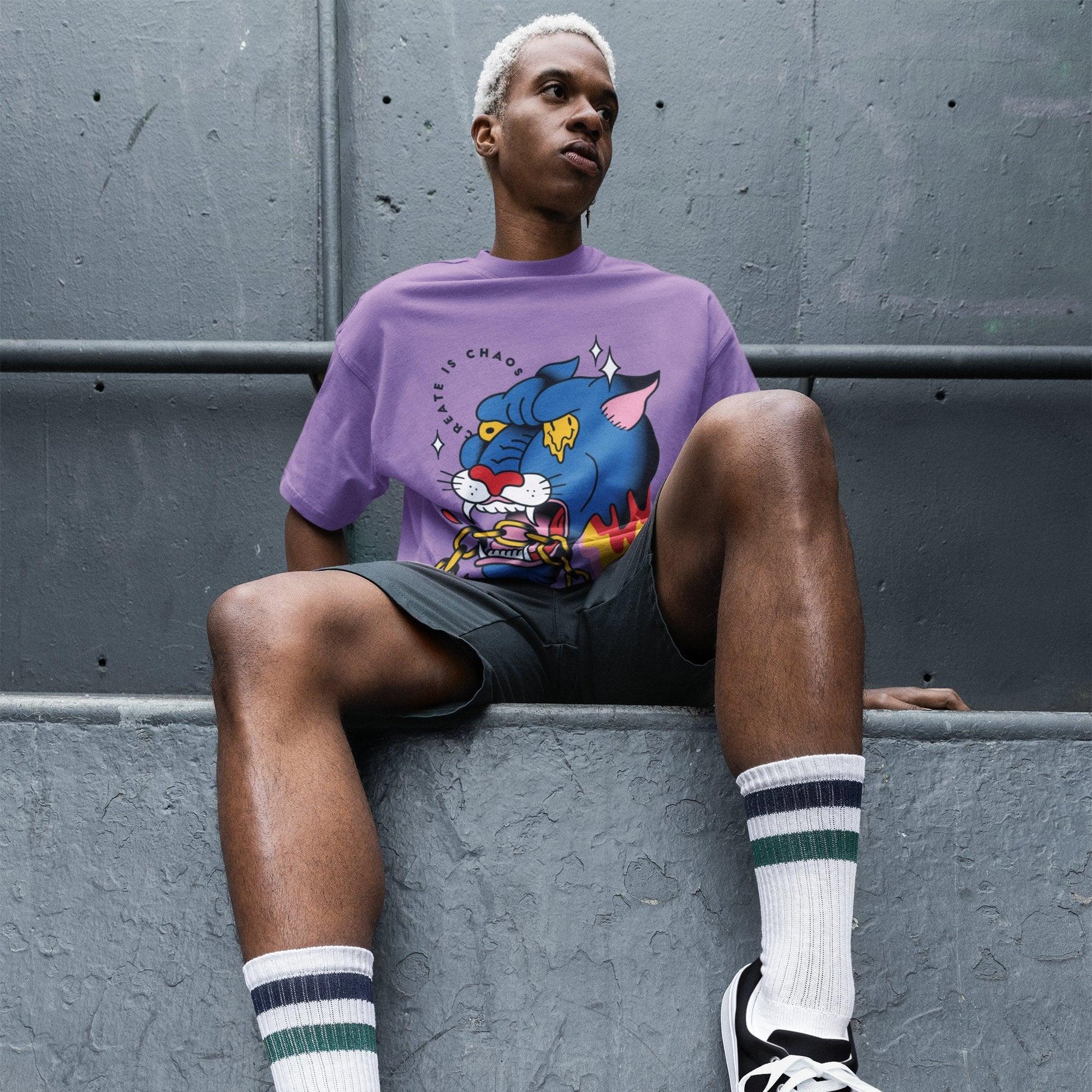 Chaos Oversize T - shirt - ThreadGods