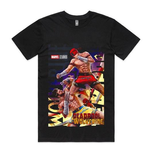 Deadpool & Wolverine: Kickin’ It Thai - Style T - shirt - ThreadGods