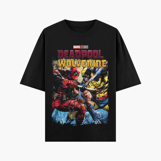 Deadpool & Wolverine: The Ultimate Showdown Oversize T - shirt - ThreadGods
