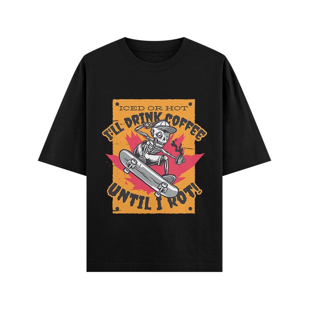 Iced or Hot Oversize T - shirt - ThreadGods