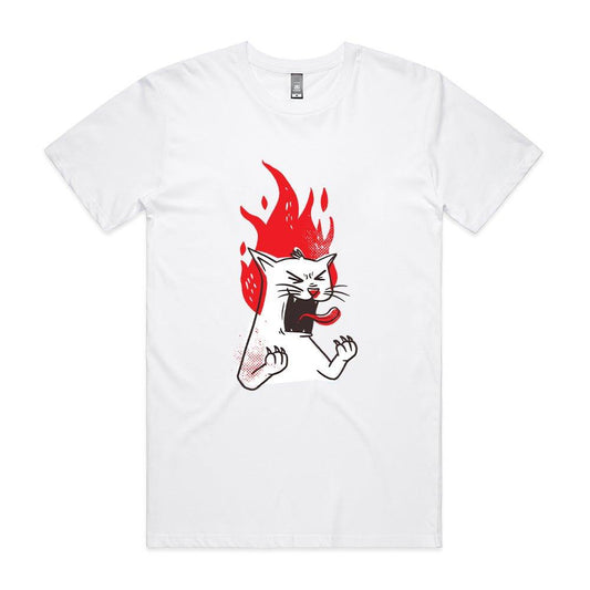 Raging Cat T - Shirt - ThreadGods